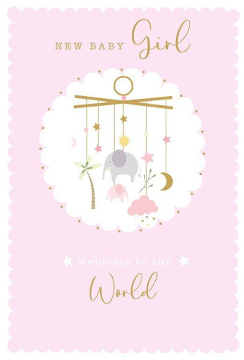 Picture of NEW BABY GIRL CARD